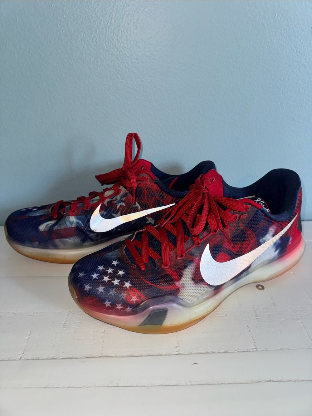 Nike Kobe 10 X USA Independence Day Mens Size 11.5 Sneakers